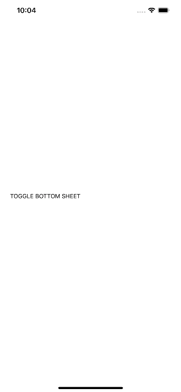 bottom sheet