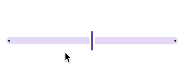 centered slider