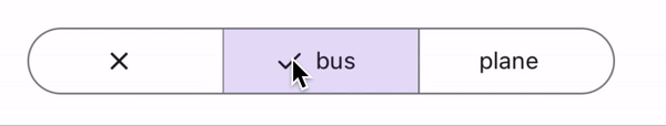 segmented buttons