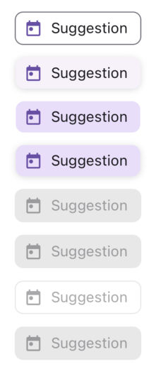 suggestion chips