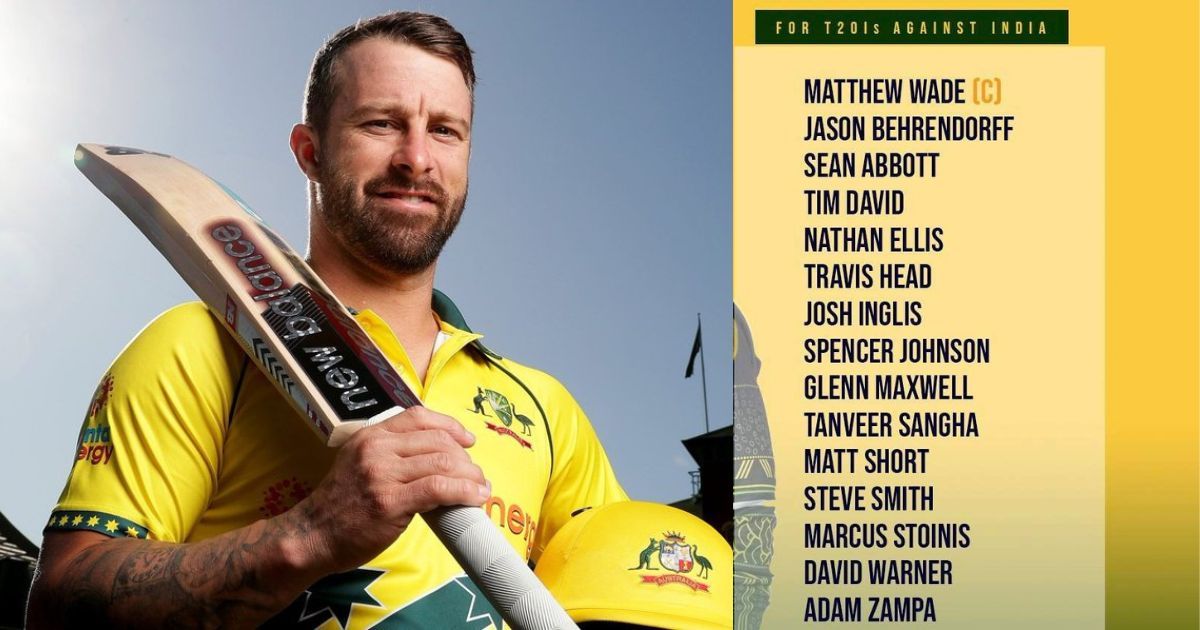 Matthew Wade to lead Australia Squad for T20 series against India