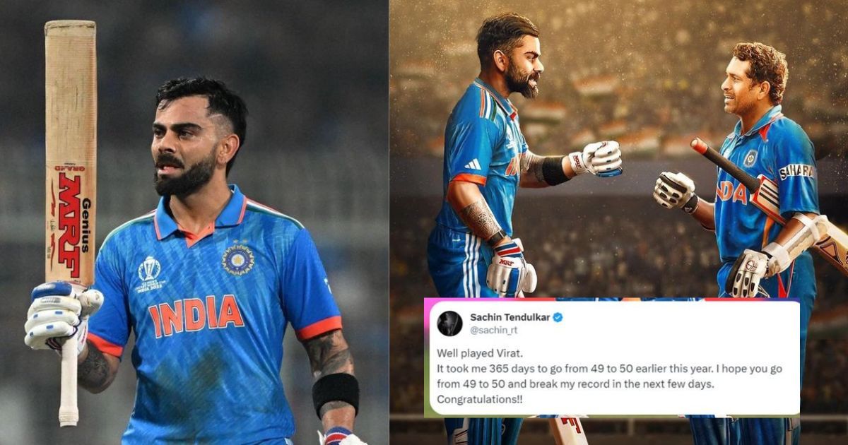 Here's How Sachin Tendulkar Reacted On Virat Kohli's 49th ODI Century With Million Dollar Post