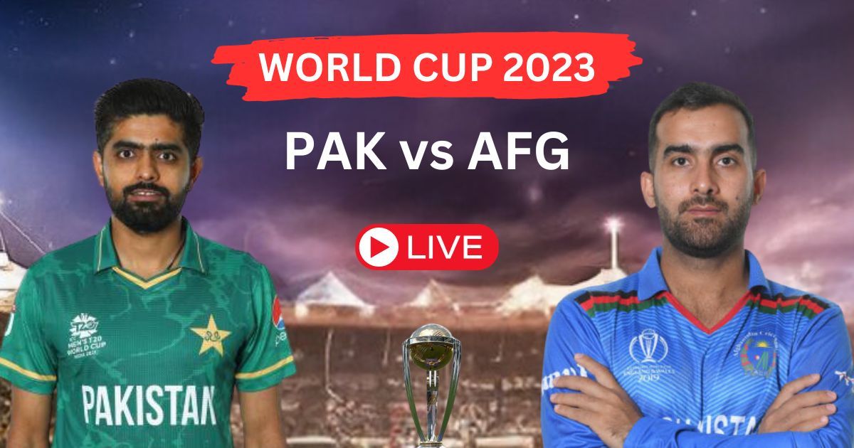 Live PAK vs AFG ICC Cricket World Cup 2023 | 22ND Match