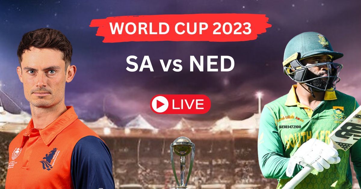 Live Scorecard SA vs NED ICC Cricket World Cup 2023 | 15TH Match