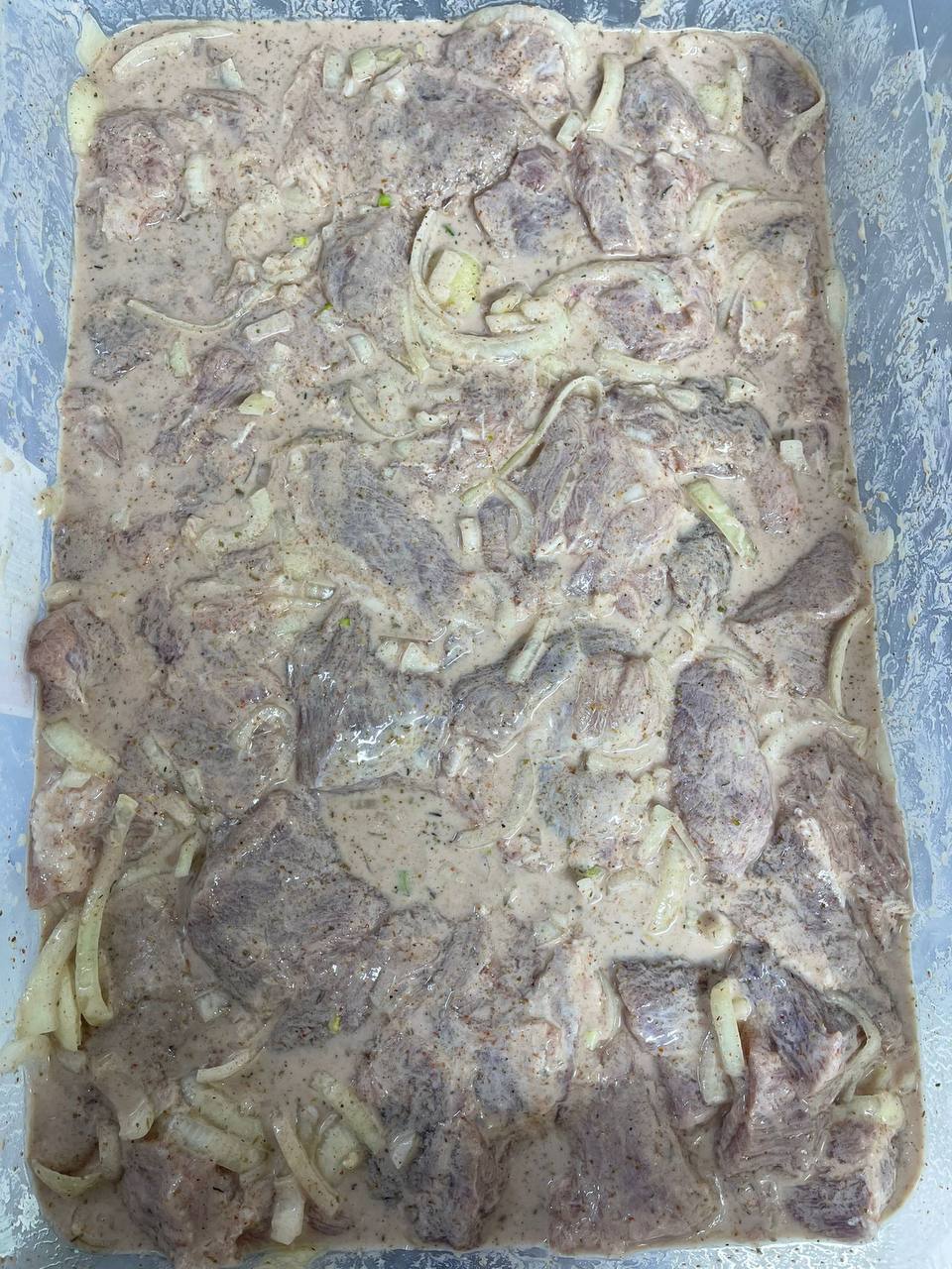 Ayran or Matzoni marinated shashlik