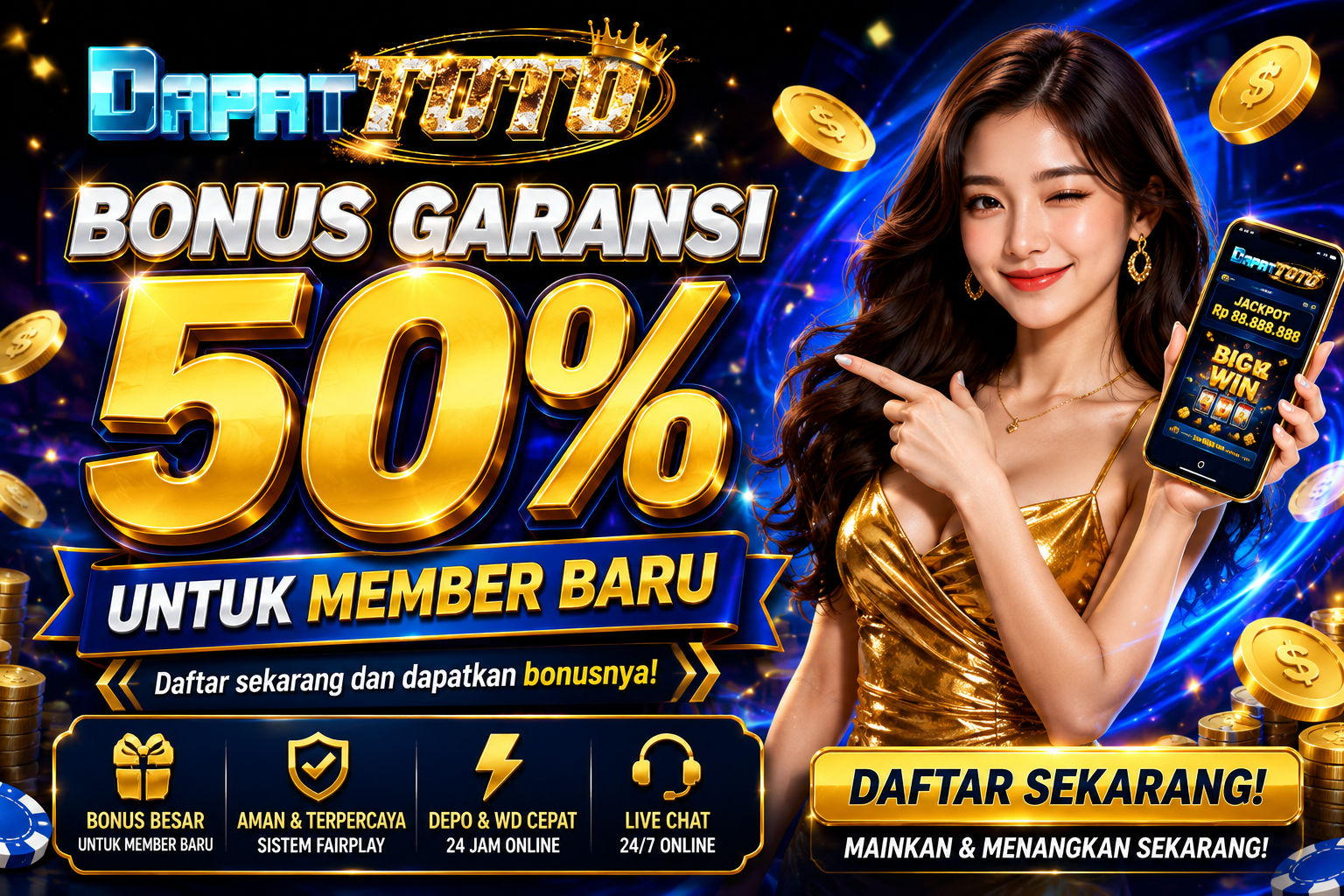 Dapattoto Promo Bonus Garansi 50%