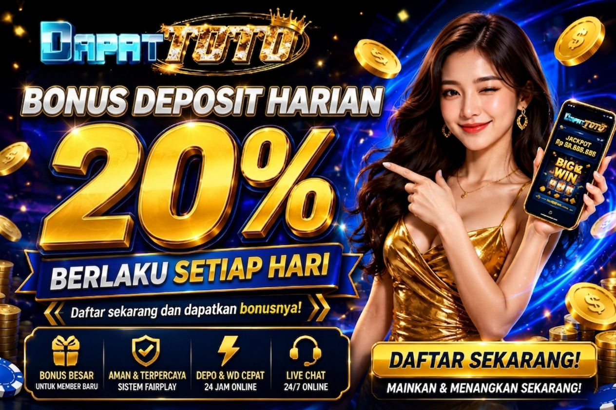 Dapattoto Promo Bonus Harian 20%