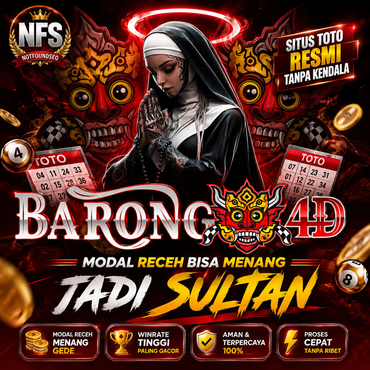 BARONG4D: Modal Receh Bisa Menang Jadi Sultan Di Situs Toto Resmi Tanpa Kendala