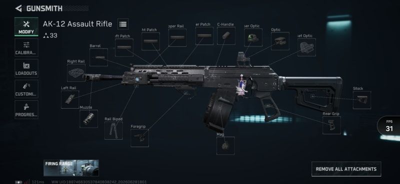 Build screenshot