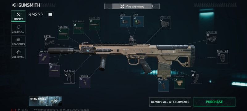 Build screenshot