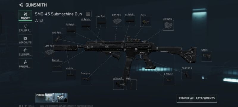 Build screenshot