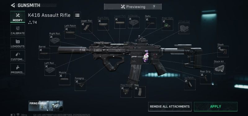 Build screenshot