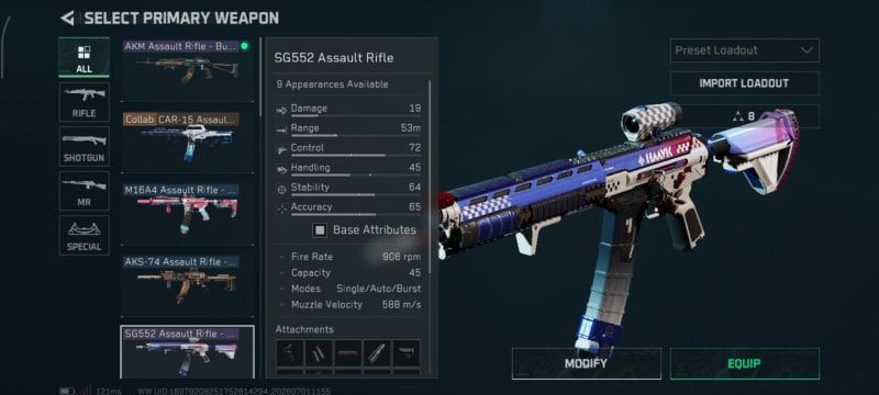 Build screenshot