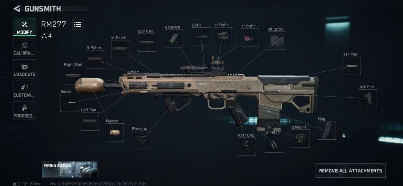 Build screenshot