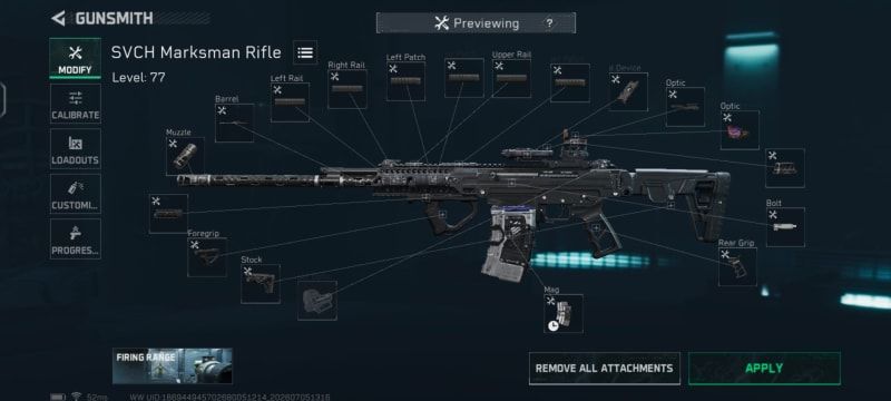 Build screenshot