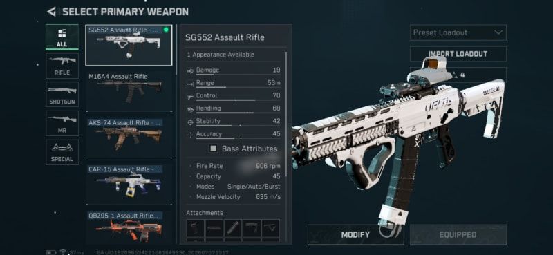 Build screenshot
