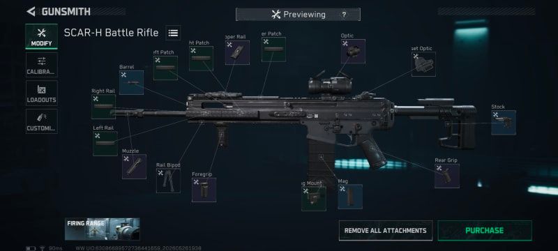Build screenshot