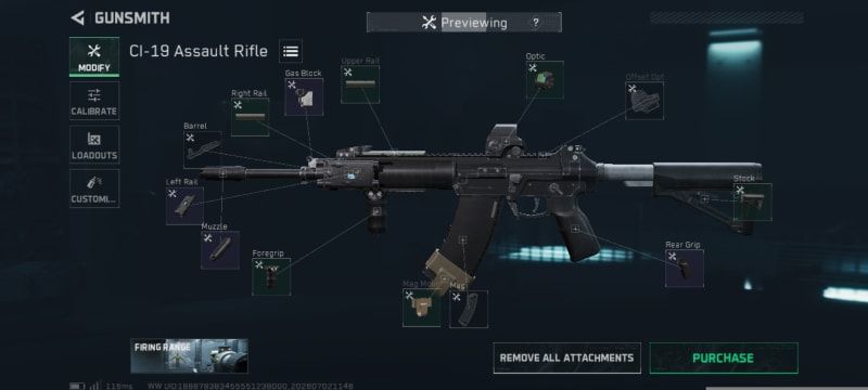 Build screenshot
