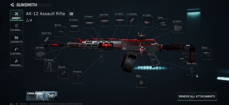 Build screenshot