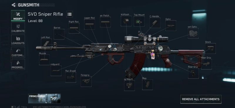 Build screenshot