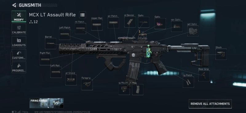 Build screenshot