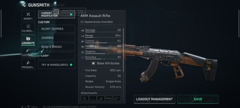 Build screenshot