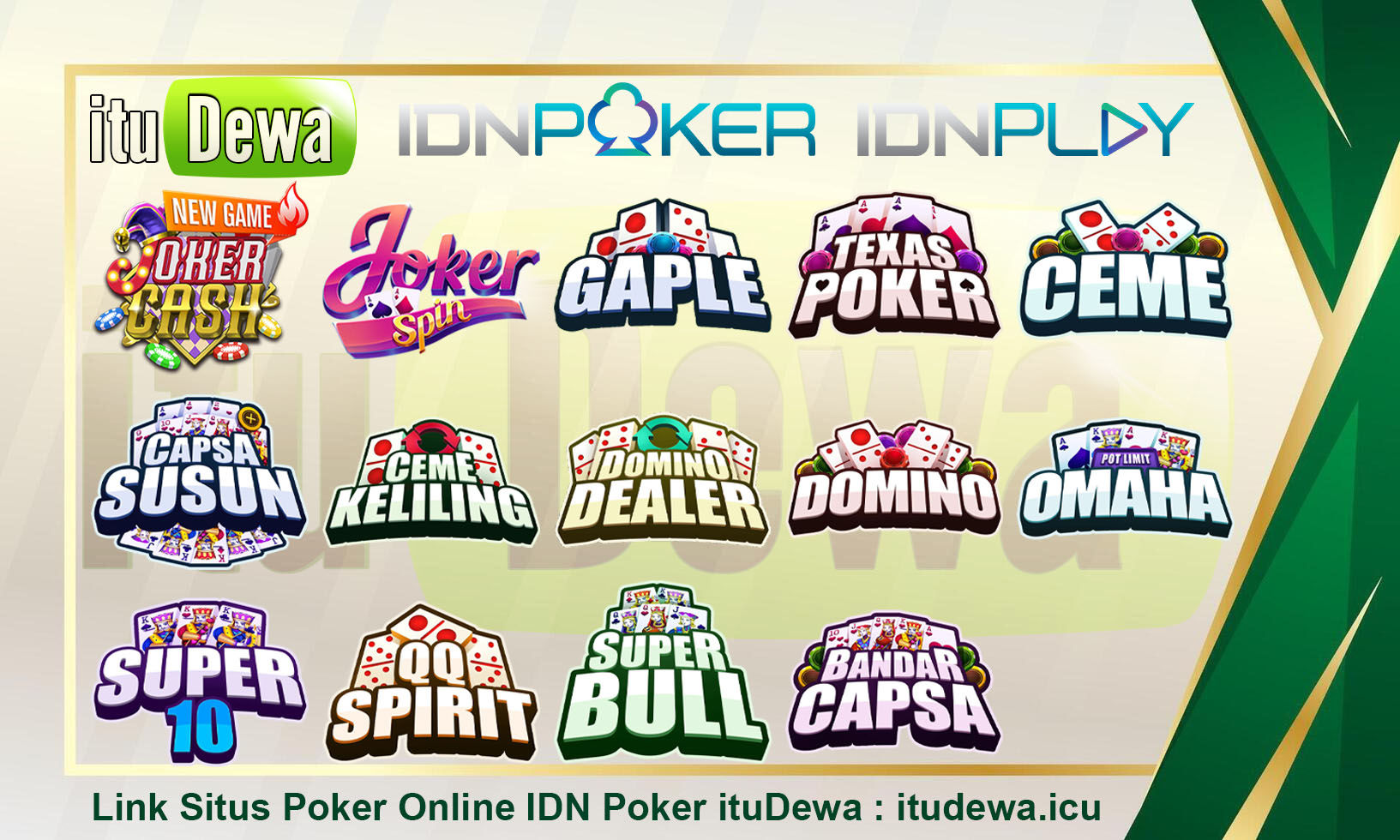 Poker Online IDN Poker ituDewa