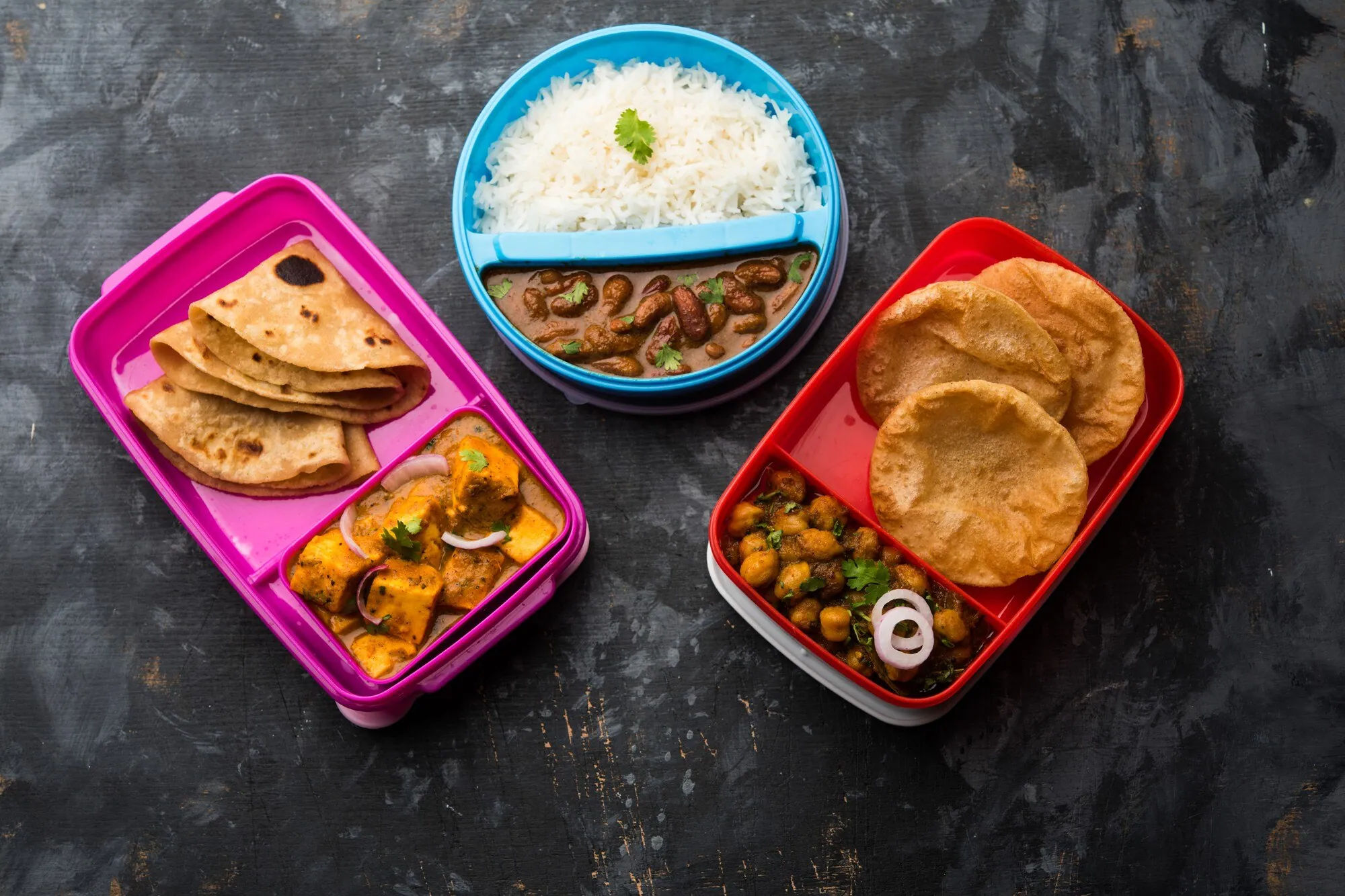Idee lunch box indiana per la scuola: 10 formule tiffin — packed Indian tiffin