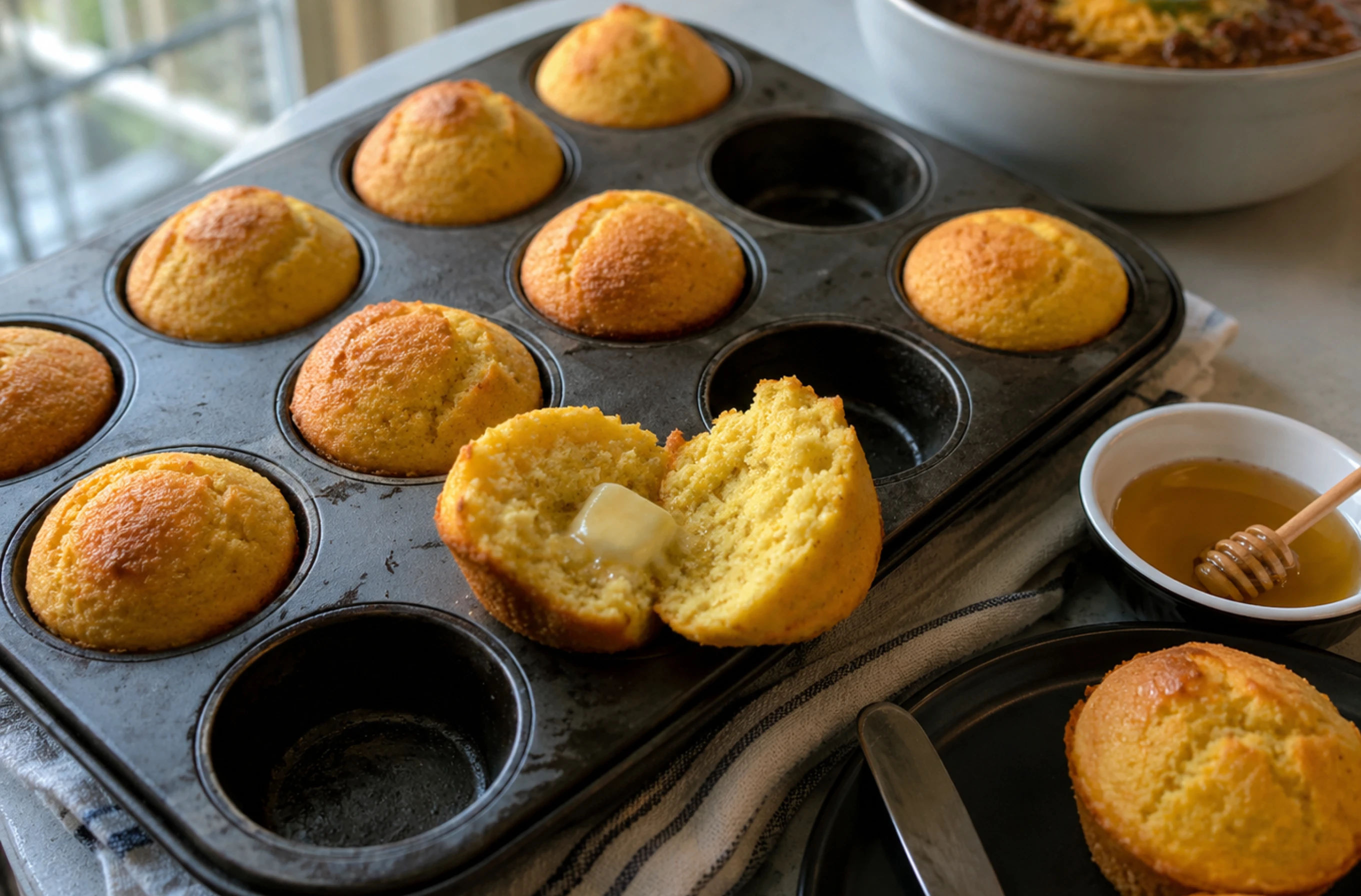 Mini-Cornbread-Muffins