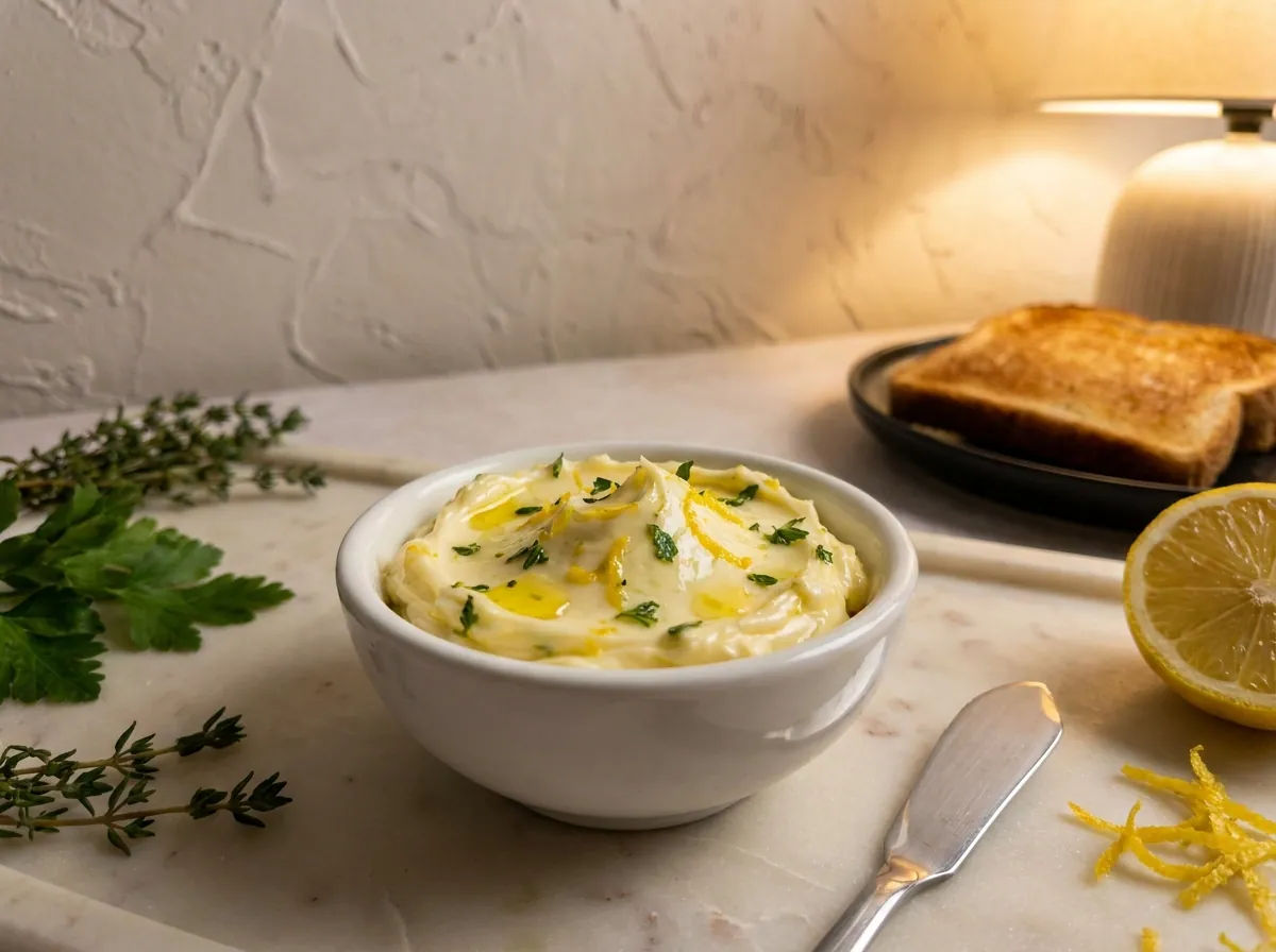 Mantequilla Aromática de Limón y Hierbas