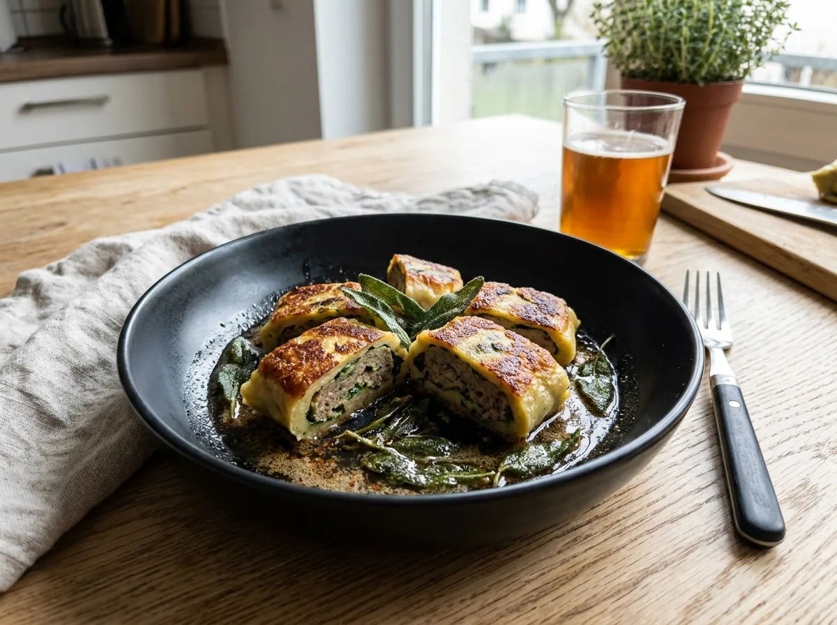 Gebratene Maultaschen mit Salbeibutter