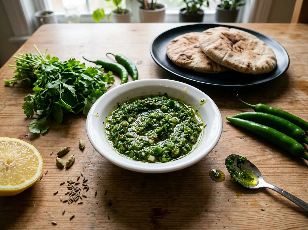 Grüne Zhug Kräutersauce