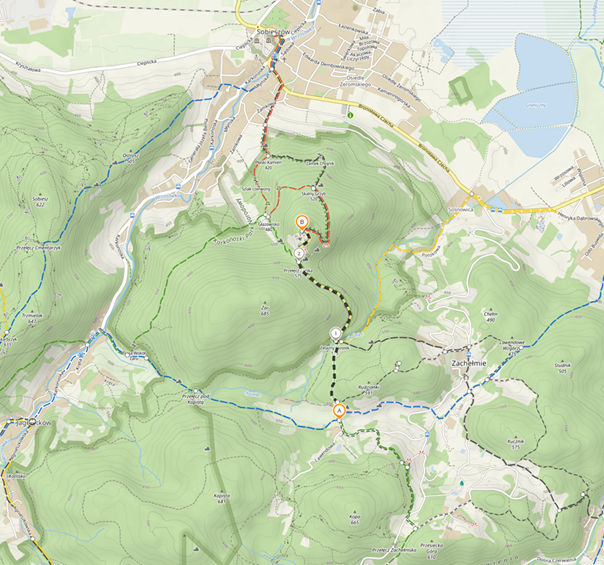Zachełmie – Zamek Chojnik.