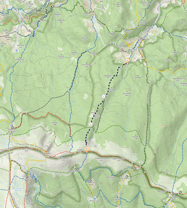 Jagniątków – Czarna Przełęcz.