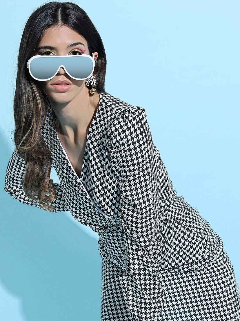 Tokyo Talkies Print A-Line Dress