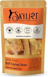 Beef Buffalo Trachea Dog Chews, Certified Safe Single Ingredient High Protein Treats, No Preservatives Added, Third Party Tested Natural Crunchy Dental Snack for Dogs, 30G Pack