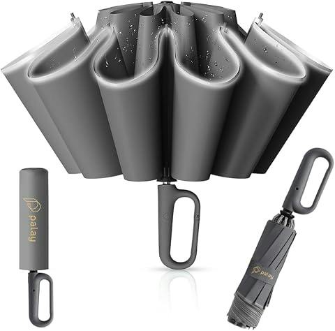 PALAYUmbrella for Rain Automatic Waterproof Big 3-Fold Compact Umbrellas