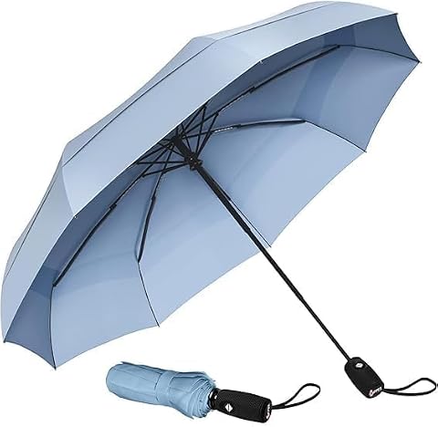 Umbealla Umberalla Automatic Open Travel with Wind Vent,Umbrella big size for men, Umbrella for girls, Umbrellas for rain,Windproof Umberalla Large for Man,Women (BLUE)
