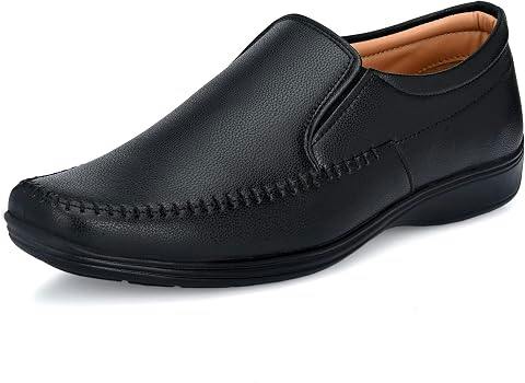 CentrinoMen's Formal Shoes | Handmade Stitch Formal Slip-On Shoes | Versatile Comfort and Quality | Perfect for Casual and Formal Wear | Premium Craftsmanship, Simple Yet Elegant Design (8620)