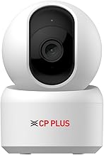 CP PLUS 2MP Full HD Wi-Fi CCTV Camera for Home with Motion Tracking | Smart Detection Suite | Night Vision | Cloud Recording | View & Talk | Supports OK Google | CTC Cyber Secure | CP-E25Q