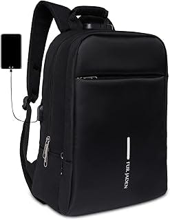 FUR JADENAnti Theft Number Lock Backpack Bag with 15.6 Inch Laptop Compartment, USB Charging Port & Organizer Pocket for Men Women Boys Girls