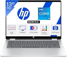HP Omnibook 5 (Previously Pavilion),13th Gen Intel Core i5-1334U (16GB LPDDR5, 1TB SSD),2k (1920 x 1200),IPS,300nits, 14''/35.6cm, Win11, M365* Office24, Silver, 1.65kg, FP0790TU, IR Camera, BL Laptop