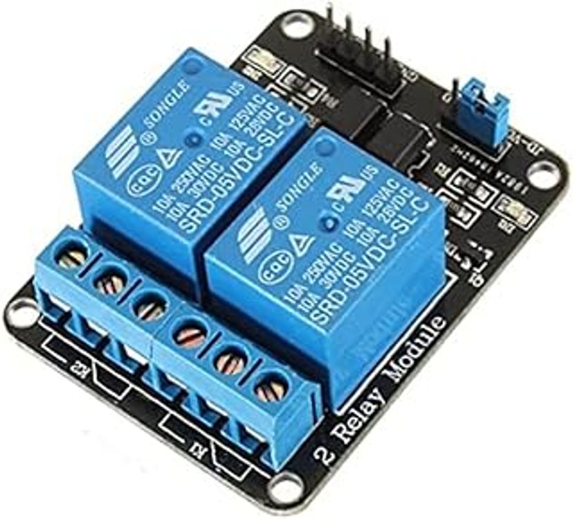 Robodo MO24 5V 2Ch 2 Channel Relay Module Ttl Arduno Compatible PIC Arm AVR