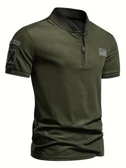 Lymio Solid Regular T-Shirt POLO 52 Olivegreen 2XL_OliveGreen thumbnail 1