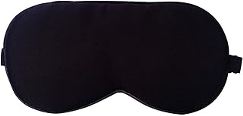 JAGMOOLYA PRODUCTS Sleeping Eye Mask Slip Night Sleep Eye Super Soft & Smooth Travel Masks for Men Women Girls Boys Kids Night Blindfold for Sleep, Meditation, BLACK (SLEEPING EYE MASK)