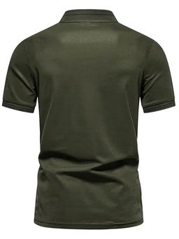 Lymio Solid Regular T-Shirt POLO 52 Olivegreen 2XL_OliveGreen thumbnail 2