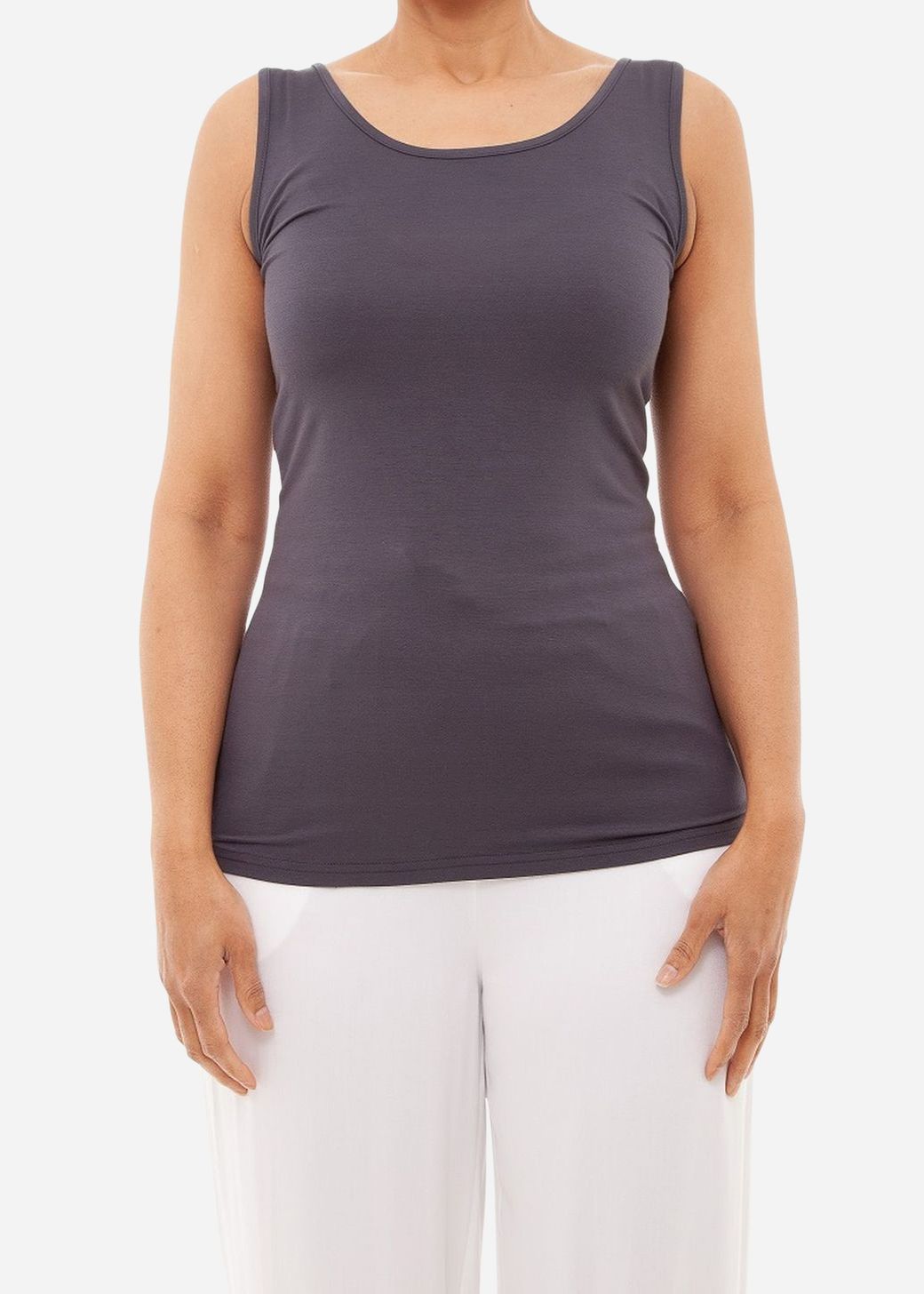 Bamboo Jersey Scoop Neck Vest