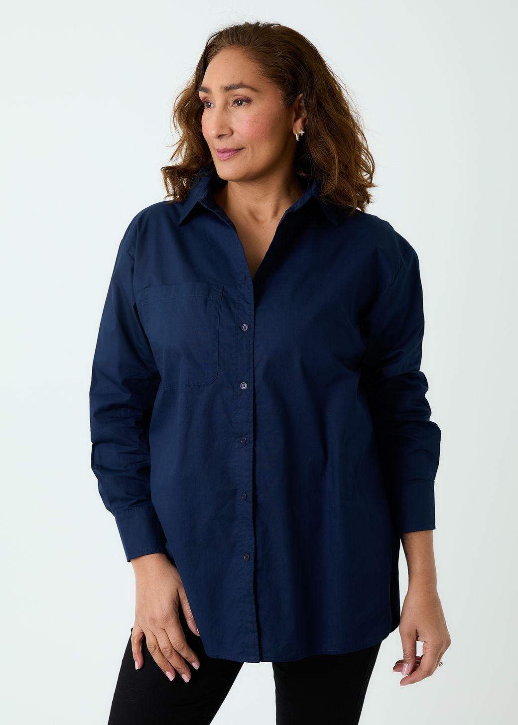 Oversized Cotton Poplin Shirt