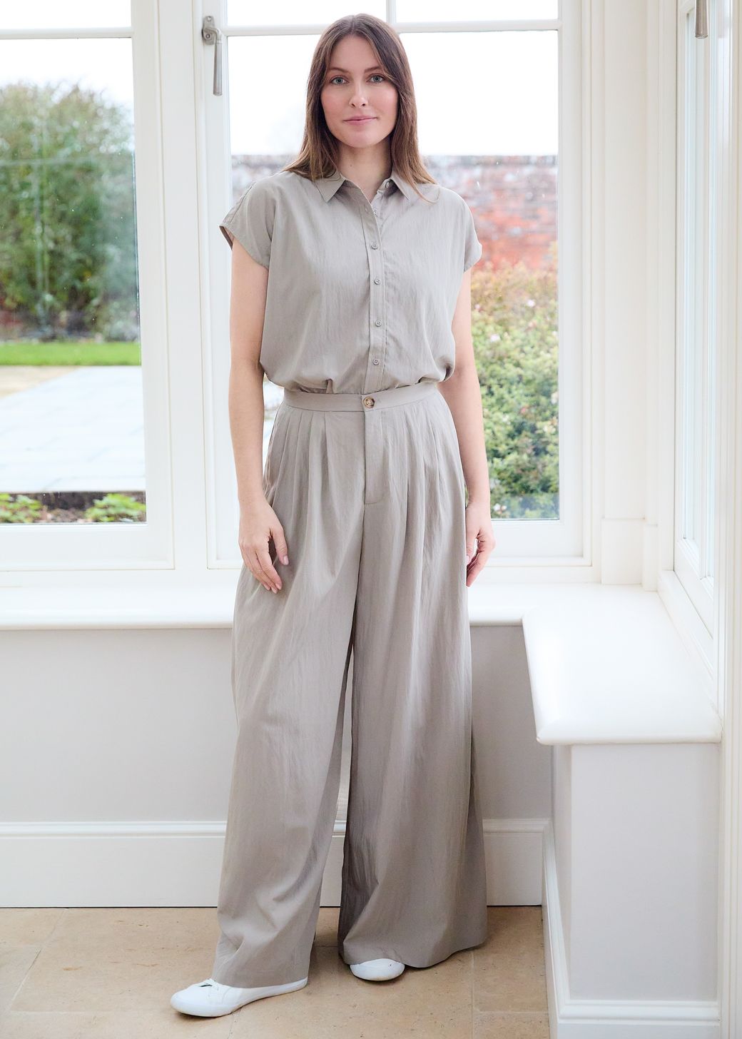 Cap Sleeve Button Through Shirt