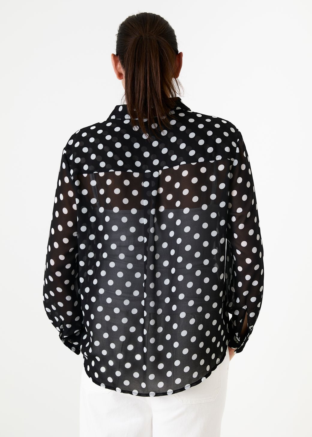 Polka Dot Button Through Shirt